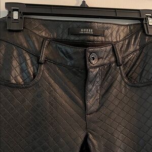 Guess Black Quilted Pants